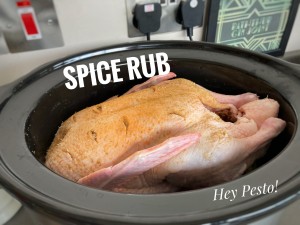 spice rub on duck skin